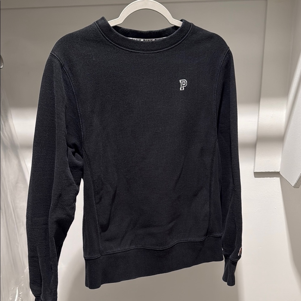 PINK Black Crewneck Sweater